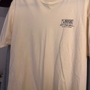 Vans Cream T-Shirt for Men